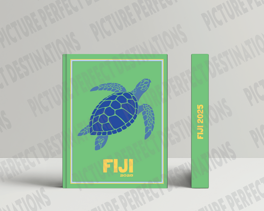 Fiji travel photo book cover/poster